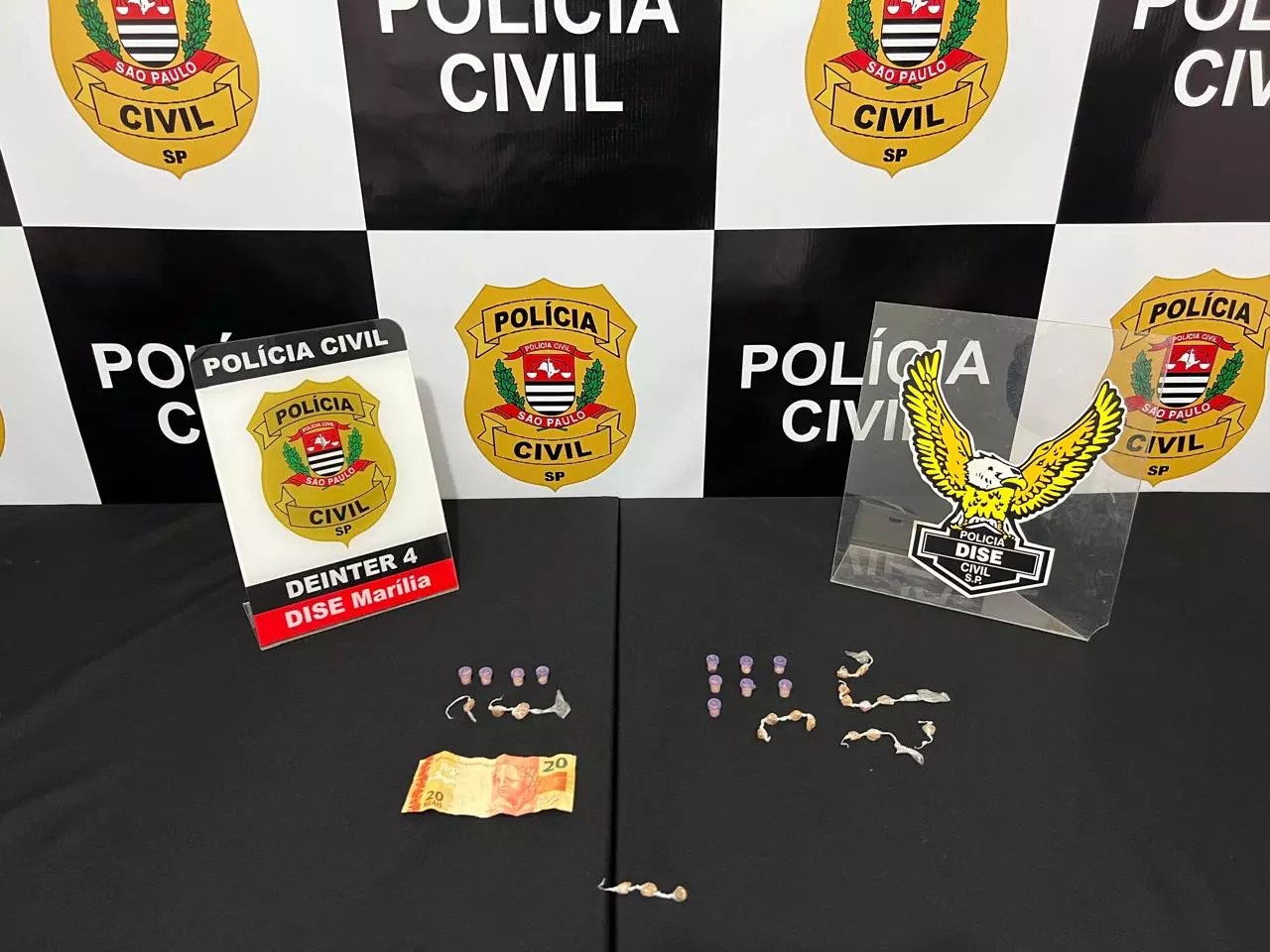 Polícia Civil prende homem com drogas e dinheiro em Marília